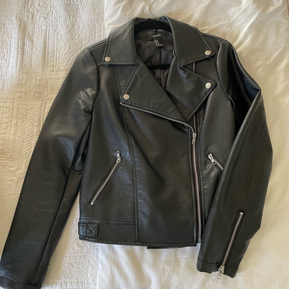 Forever21 Faux Black Leather Jacket
